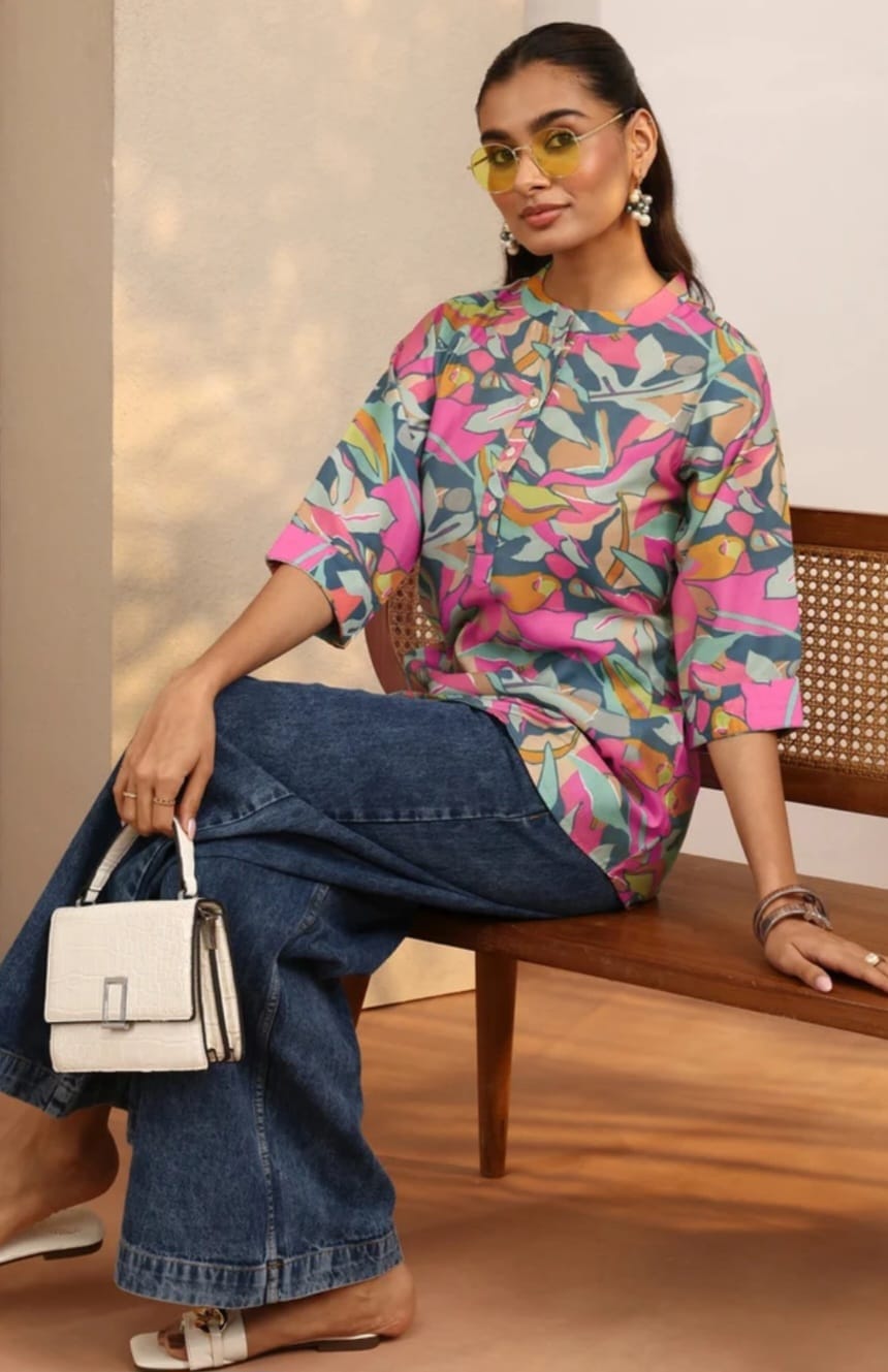 SHORT PRINTED KURTI
