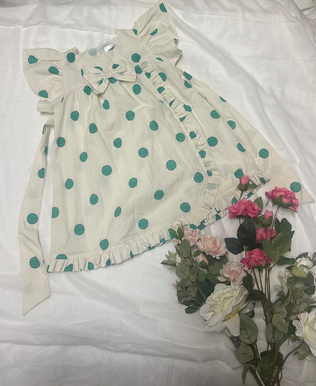 Teal Polka Play Dress