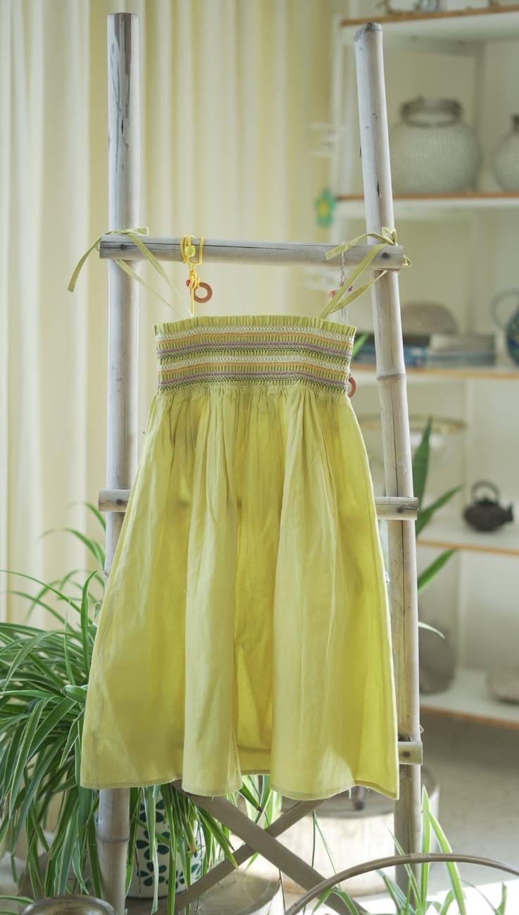 Lime Green Strap Dress