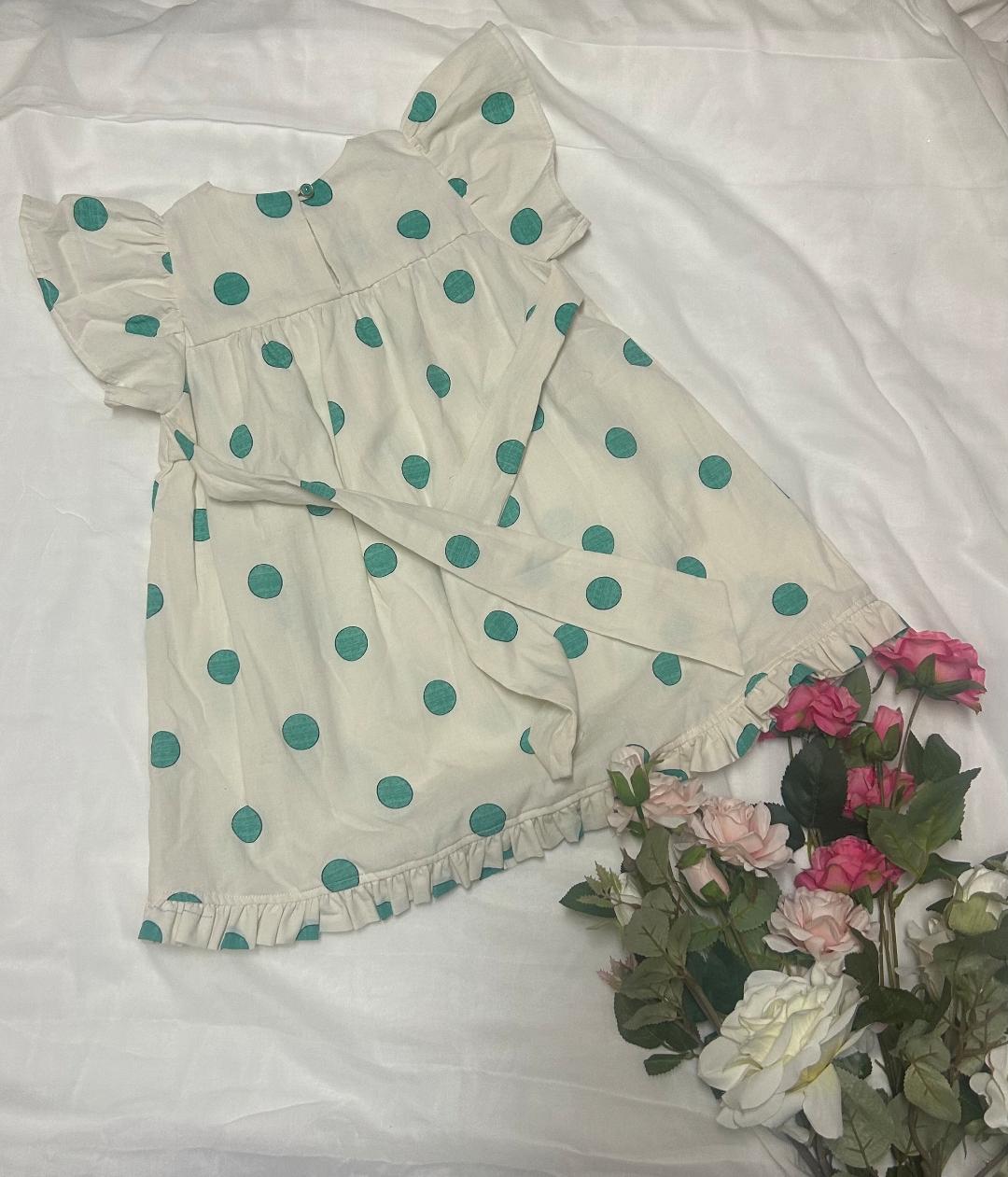 Teal Polka Play Dress