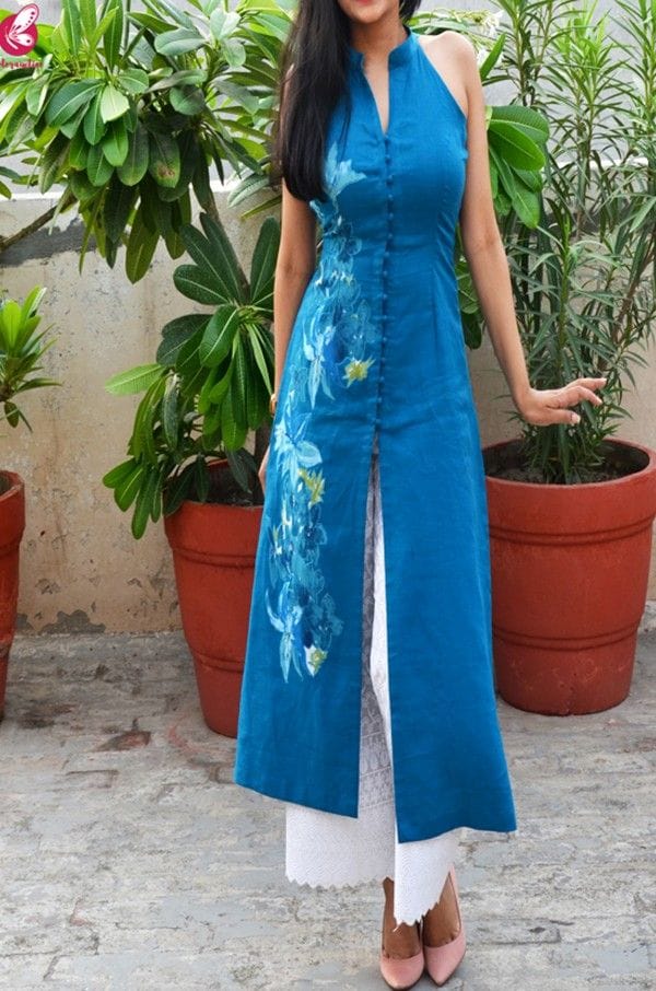LONG SIDE CUT KURTI