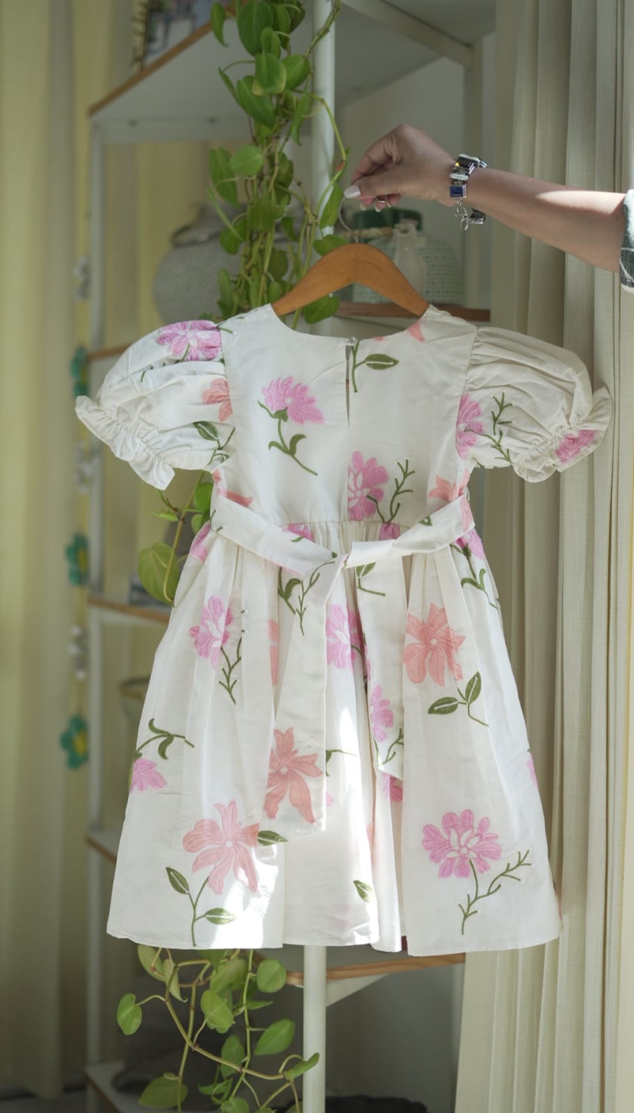 Blush Floral Cotton Dress