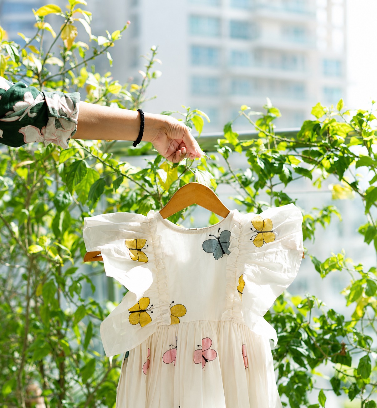 Butterfly Cotton Dress