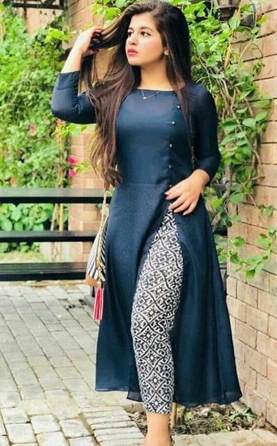LONG SIDE CUT KURTI