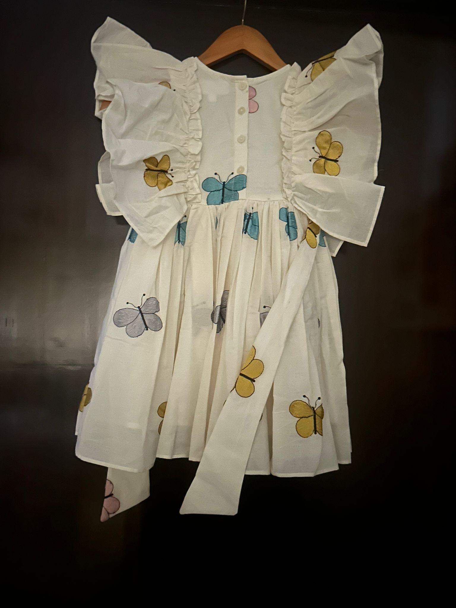 Butterfly Cotton Dress