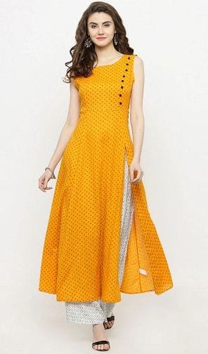 LONG SIDE CUT KURTI