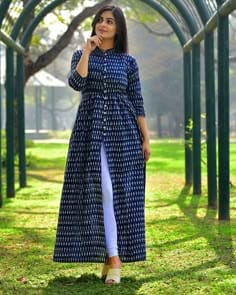 LONG SIDE CUT KURTI