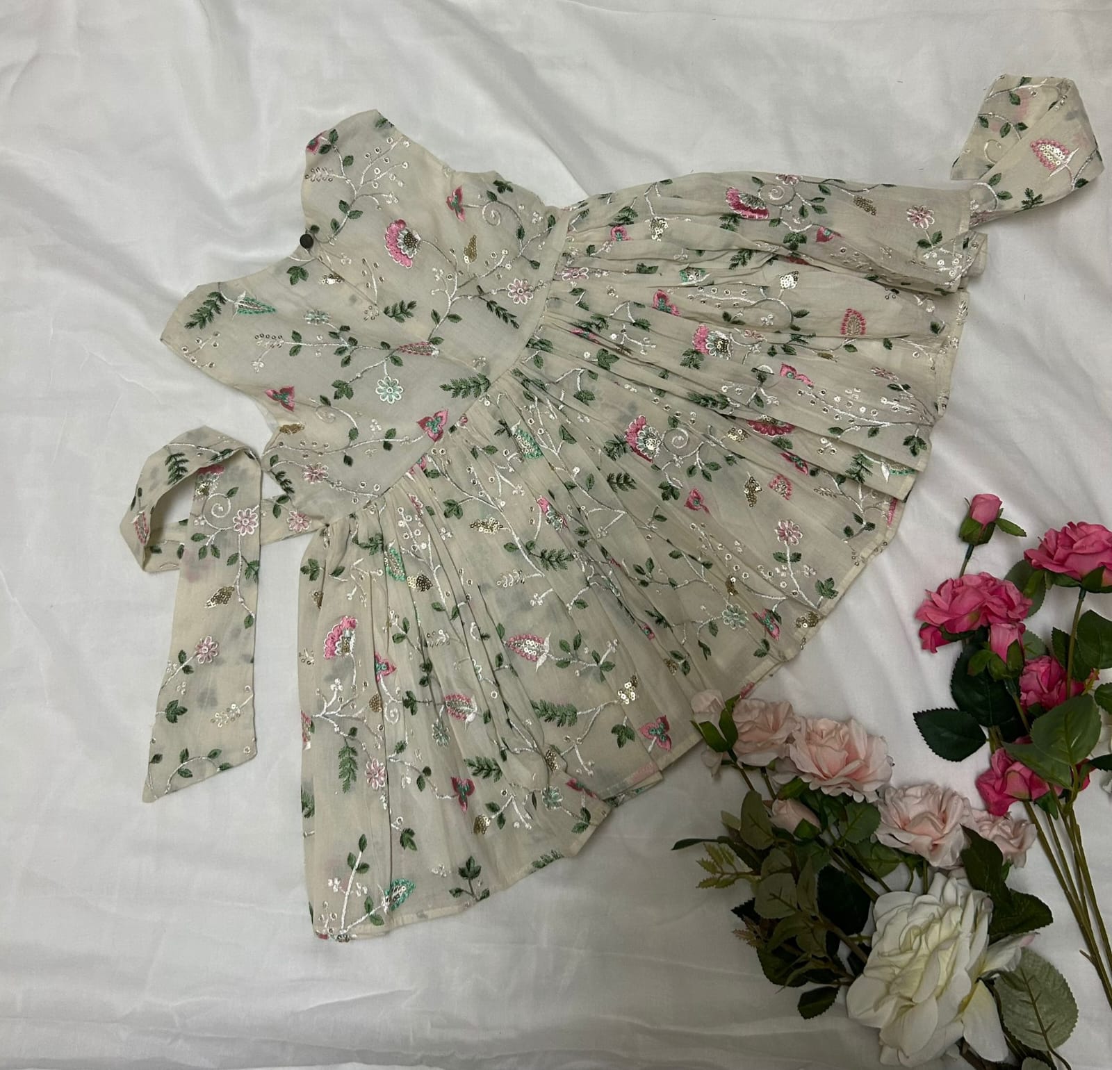 Blush Petal Cotton Dress
